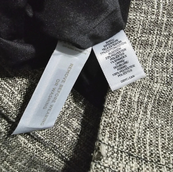 ✨️4/$20. Anne Taylor LOFT Nwot Petite A Line Skirt Lined Tweed Beige Black Women - Picture 12 of 13